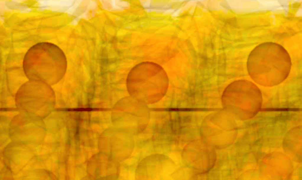 Intricate, painting-like patterns in the space-projected conductivity of aluminum