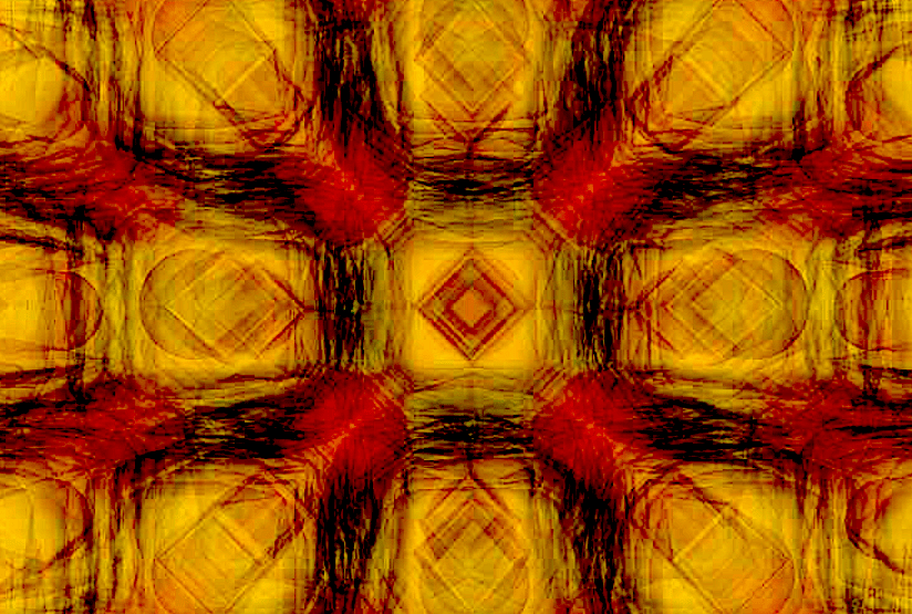 Intricate, painting-like patterns in the space-projected conductivity of aluminum